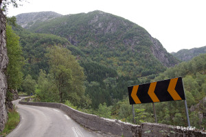 herrliche Straßen in Norwegen