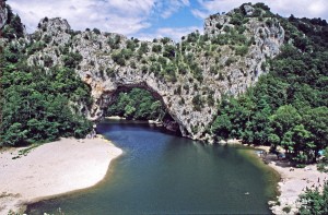 Frankreich Ardèche Pont d'Arc