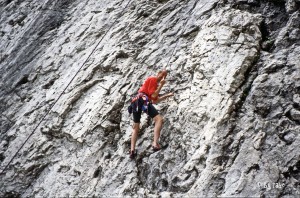 Kletterei in den Dolomiten