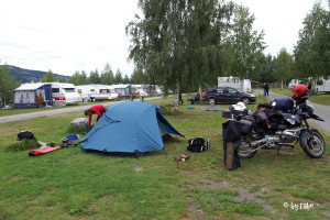 unser Campingplatz bei Lillehammer