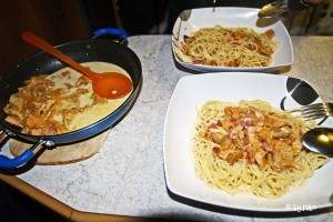 Spaghetti mit wilden Pfifferlingen